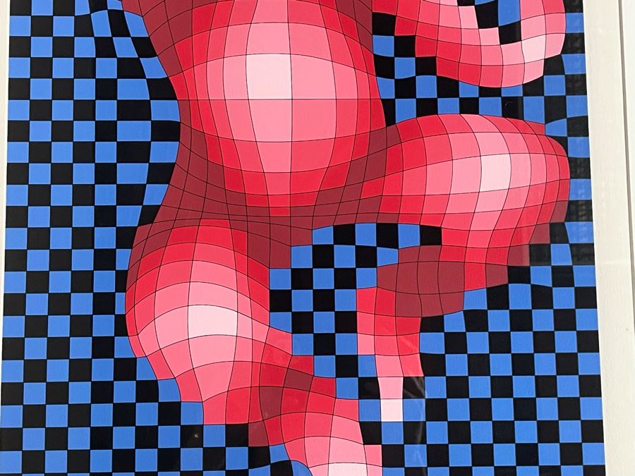 Victor Vasarely Juggler Limited Edition Serigraph 70 Of 250 Hand Signed 28 X 18 Estimate $1,200-$1,500 [Photo 10]