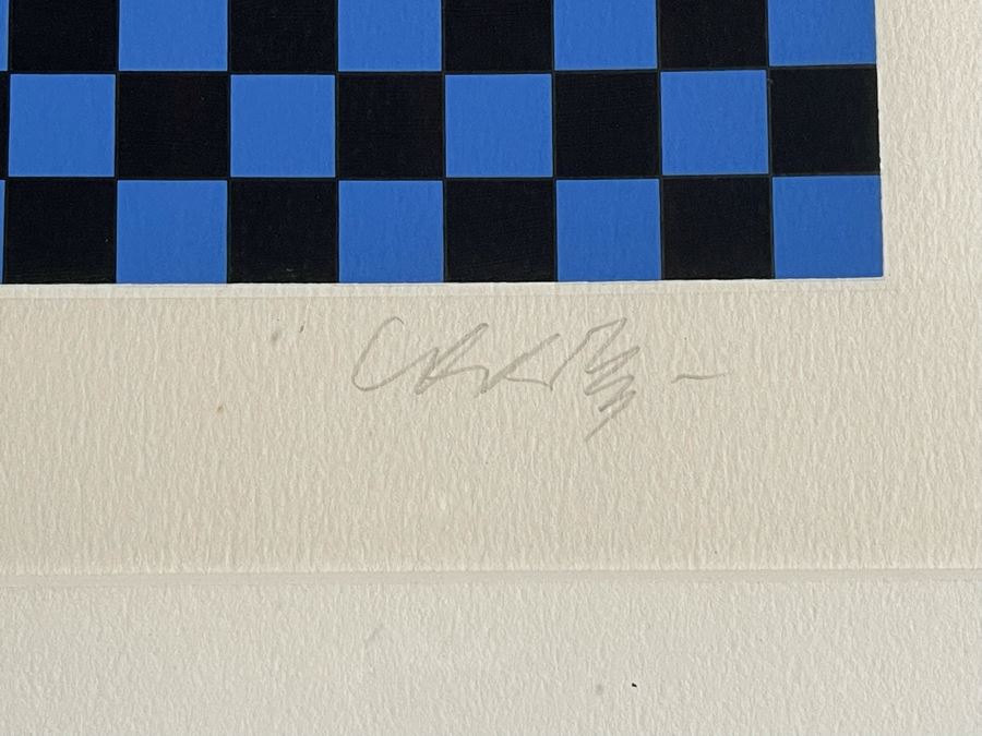 Victor Vasarely Juggler Limited Edition Serigraph 70 Of 250 Hand Signed 28 X 18 Estimate $1,200-$1,500 [Photo 6]