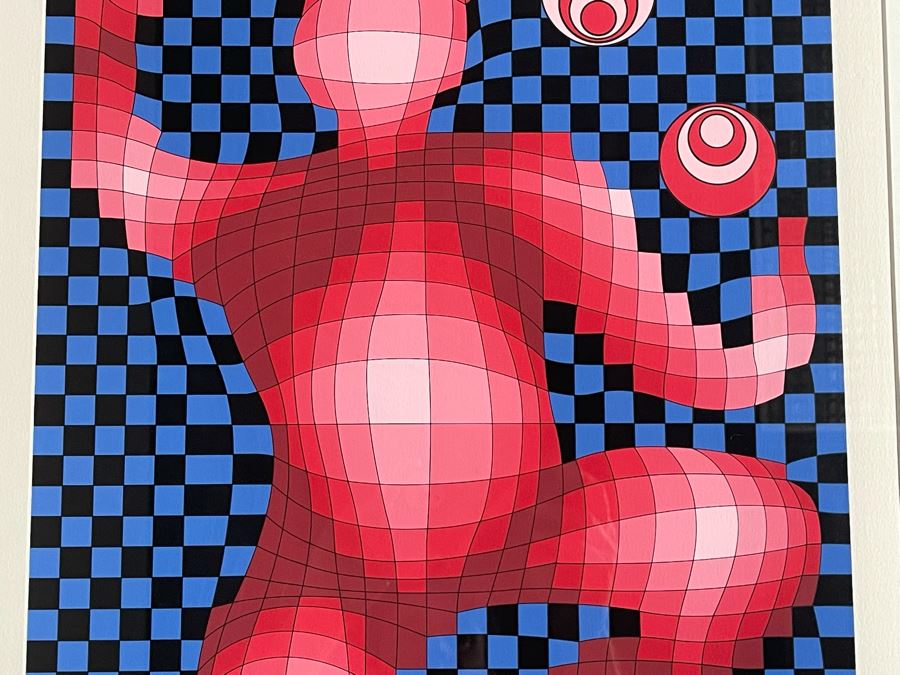 Victor Vasarely Juggler Limited Edition Serigraph 70 Of 250 Hand Signed 28 X 18 Estimate $1,200-$1,500 [Photo 11]