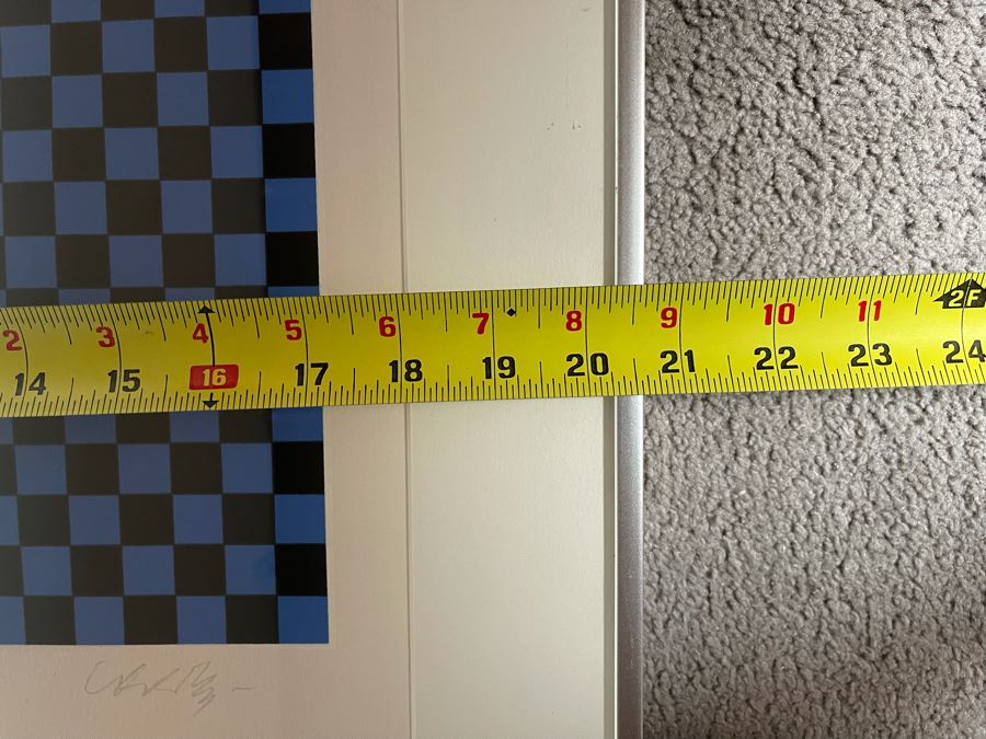 Victor Vasarely Juggler Limited Edition Serigraph 70 Of 250 Hand Signed 28 X 18 Estimate $1,200-$1,500 [Photo 13]