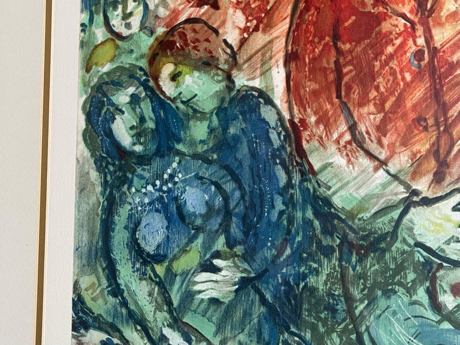 Marc Chagall Limited Edition Lithograph Titled 'Le Peintre En Rouge' Facsimile Signature Museum Dedicated Edition 94 Of 150 With COA 22 X 30 [Photo 7]