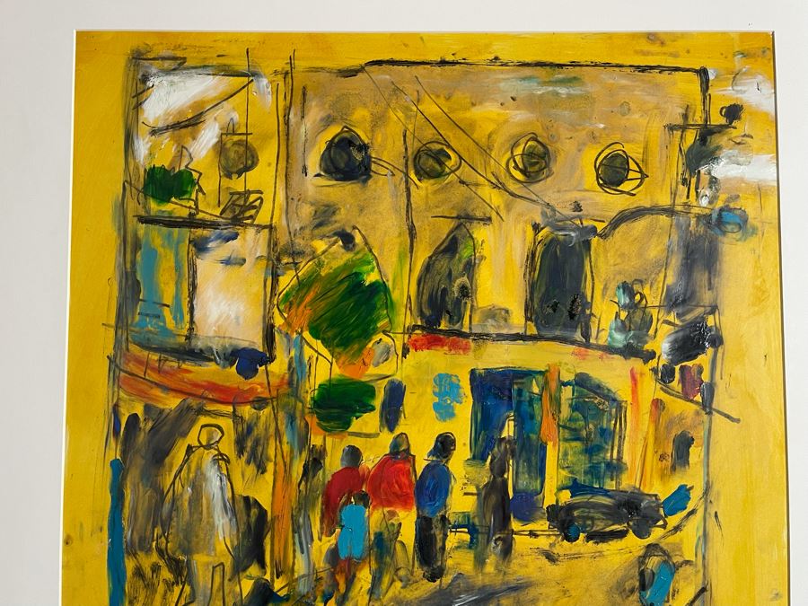 Original Philip Kelly (1950-2010, Ireland / Mexico City) Painting 1996 Signed Framed - 22 X 28 [Photo 5]