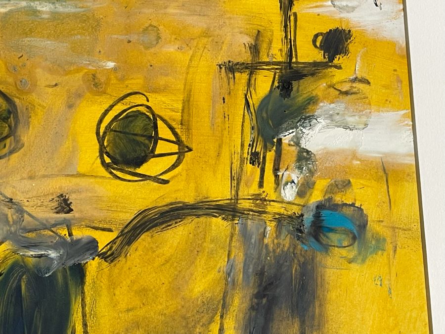 Original Philip Kelly (1950-2010, Ireland / Mexico City) Painting 1996 Signed Framed - 22 X 28 [Photo 12]