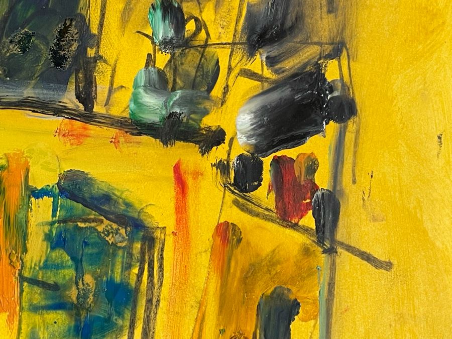 Original Philip Kelly (1950-2010, Ireland / Mexico City) Painting 1996 Signed Framed - 22 X 28 [Photo 11]