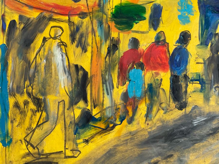 Original Philip Kelly (1950-2010, Ireland / Mexico City) Painting 1996 Signed Framed - 22 X 28 [Photo 10]