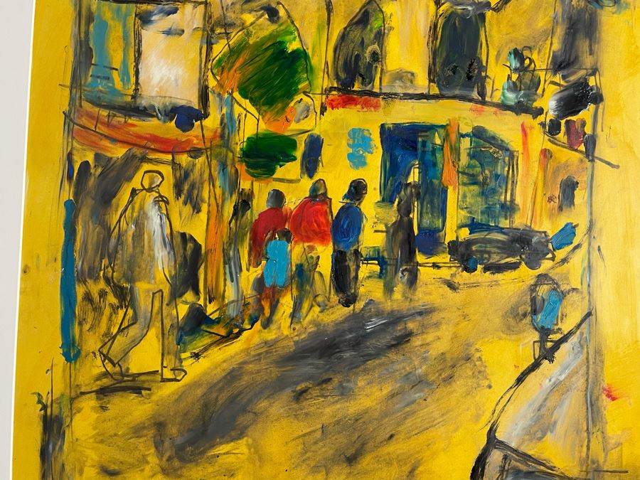 Original Philip Kelly (1950-2010, Ireland / Mexico City) Painting 1996 Signed Framed - 22 X 28 [Photo 6]