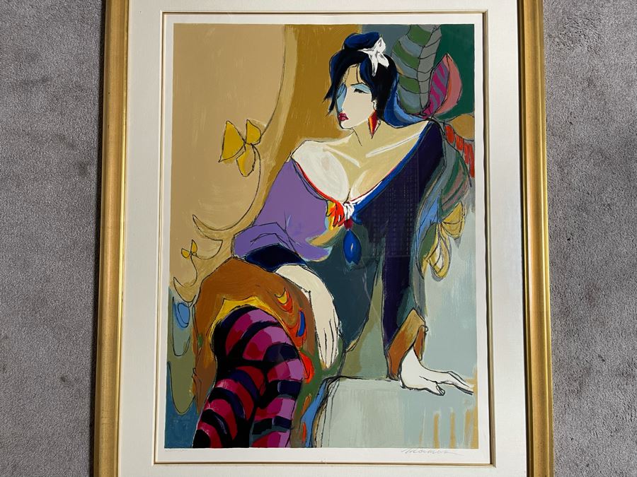 Isaac Maimon Limited Edition Serigraph Titled 'Monique' Hand Signed With COA 27 X 37 Appraised At $1,350 [Photo 1]