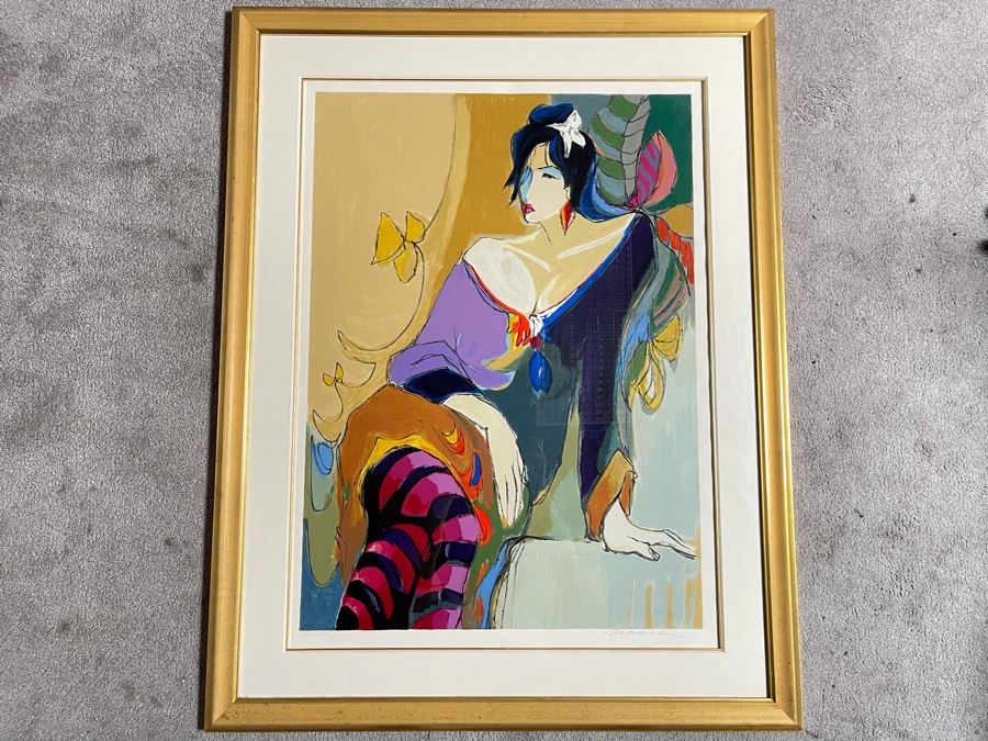Isaac Maimon Limited Edition Serigraph Titled 'Monique' Hand Signed With COA 27 X 37 Appraised At $1,350 [Photo 4]