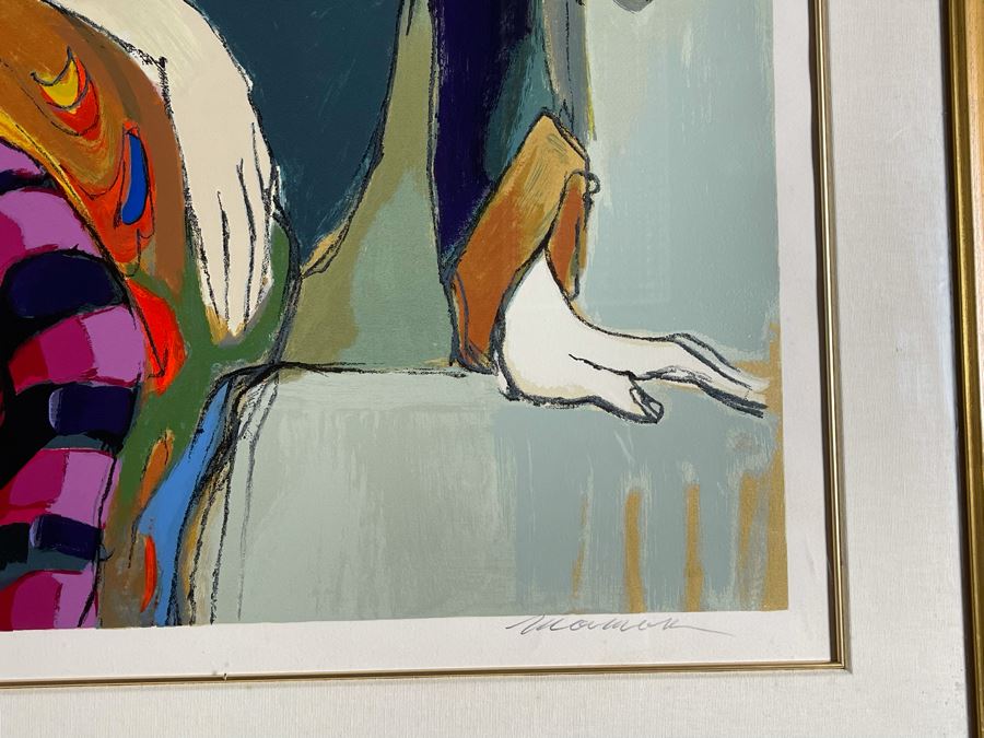 Isaac Maimon Limited Edition Serigraph Titled 'Monique' Hand Signed With COA 27 X 37 Appraised At $1,350 [Photo 8]