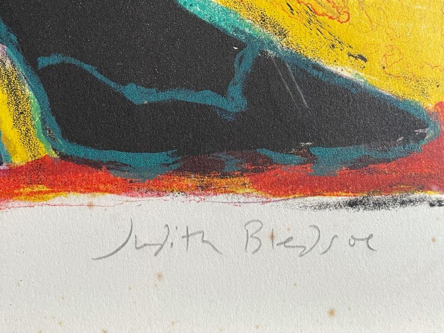 Judith Bledsoe Limited Edition Lithograph Titled 'Lilly & Coco' Hand Signed With Documentation 271 Of 300 51 X 30 [Photo 8]