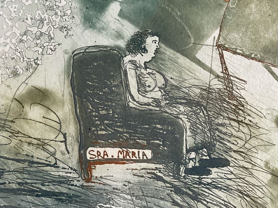 Kabir Shahid Limited Edition Serigraph Titled 'Mi Reino' 105 Of 175 22x22 Hand Signed  [Photo 6]