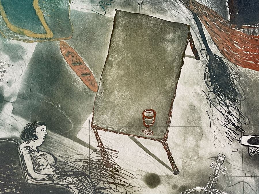 Kabir Shahid Limited Edition Serigraph Titled 'Mi Reino' 105 Of 175 22x22 Hand Signed  [Photo 8]