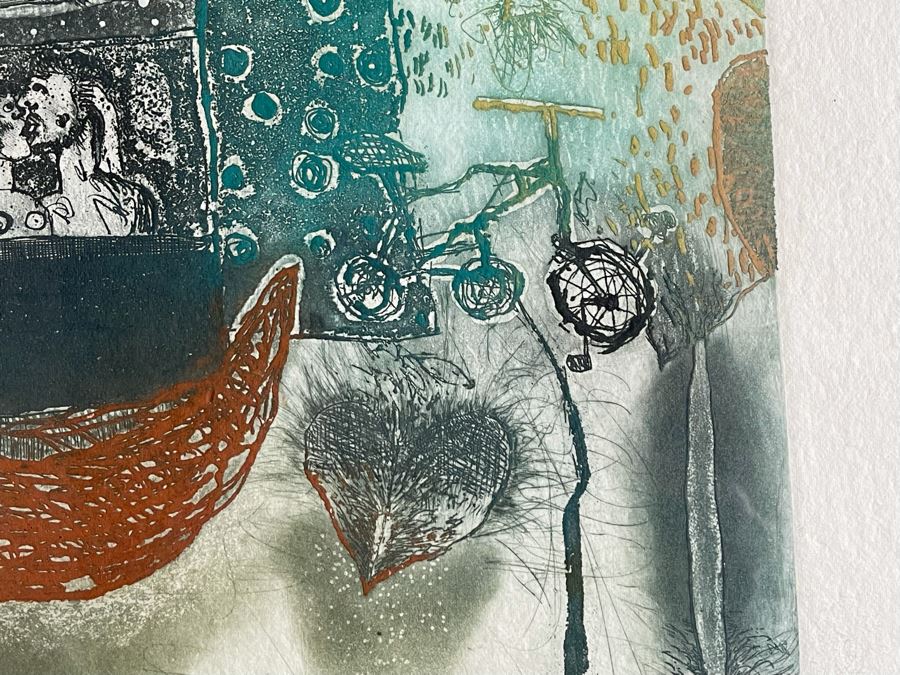 Kabir Shahid Limited Edition Serigraph Titled 'Mi Reino' 105 Of 175 22x22 Hand Signed  [Photo 5]