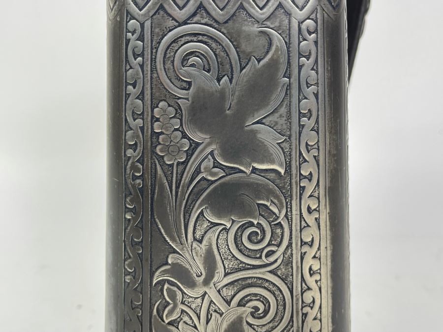 Vintage James W. Tufts Boston Silverplate Pitcher 10H [Photo 10]