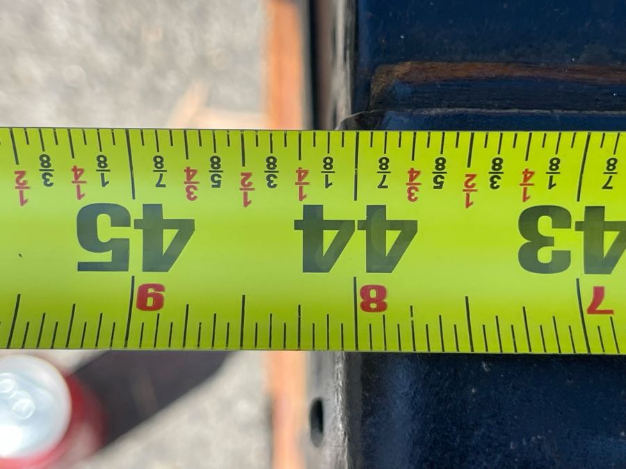 Oversized Wooden And Metal Trunk Made By Great Western Trunk Manufactory Milwaukee, WI 44W X 24D X 28H [Photo 9]