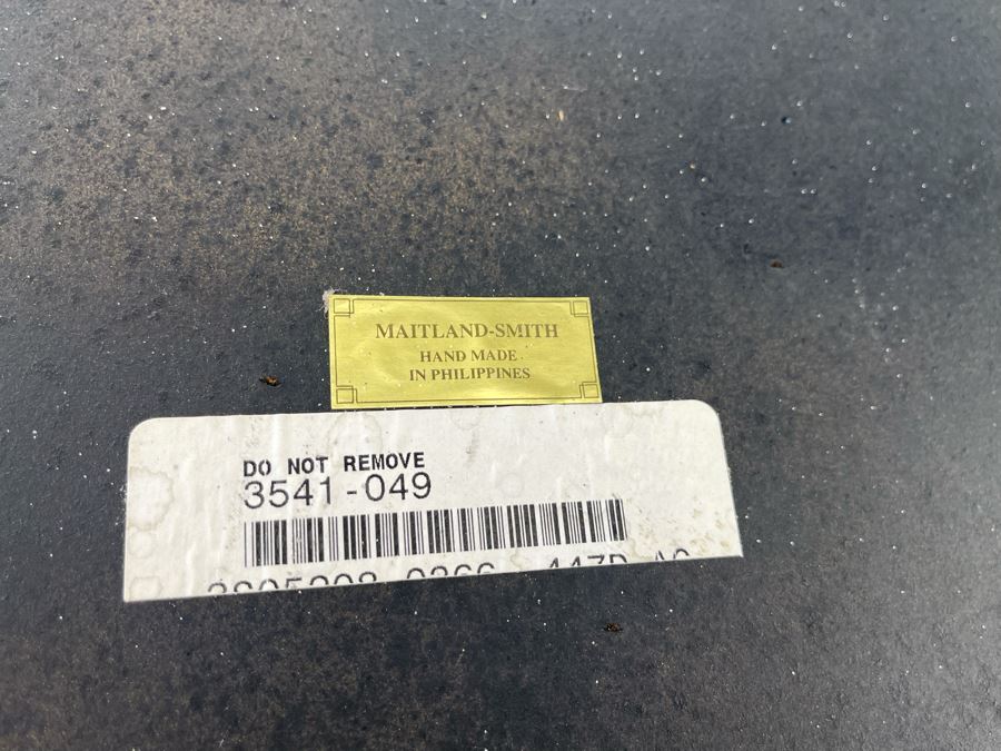 Maitland-Smith Round Bar Table With Metal Top 30.5R X 42H [Photo 8]