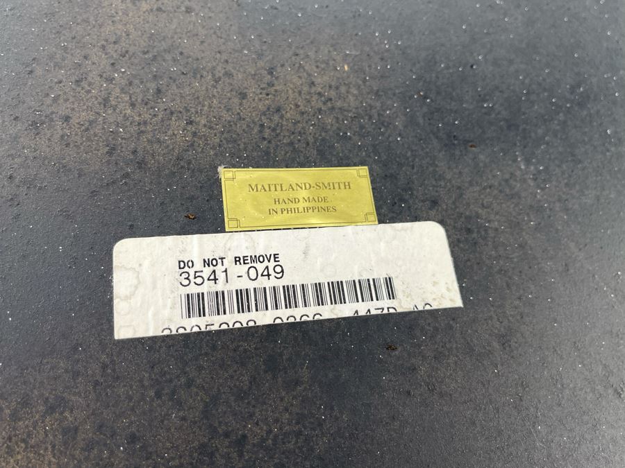 Maitland-Smith Round Bar Table With Metal Top 30.5R X 42H [Photo 7]