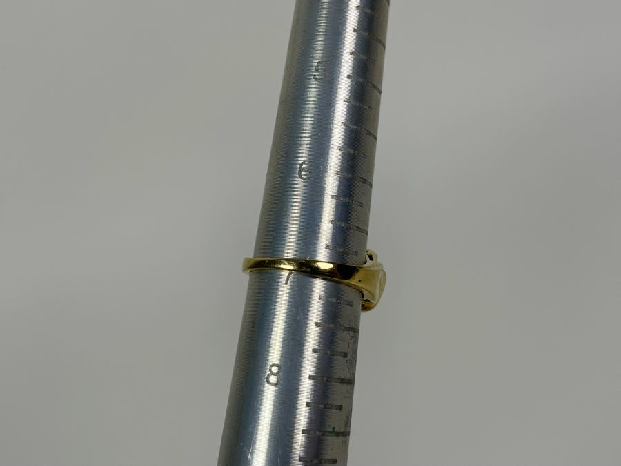 14K Gold Diamond Ring Size 7 5.1g [Photo 12]