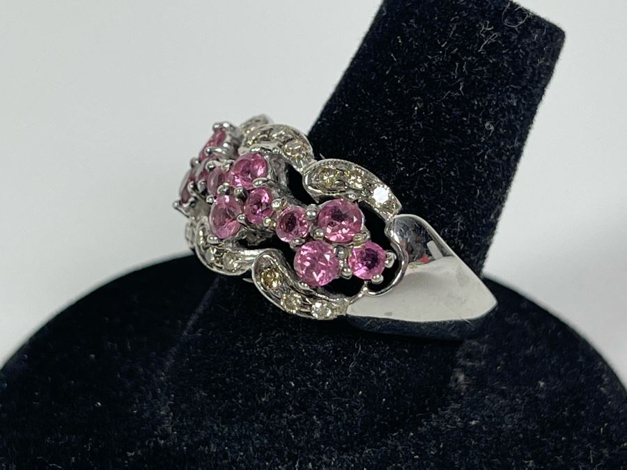 14K Gold Tourmaline Diamond Ring Size 7.5 7.2g Fair Market Value $450 / Retail $1,350 [Photo 7]