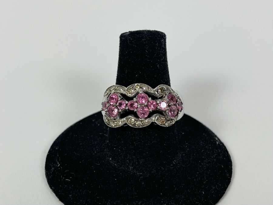 14K Gold Tourmaline Diamond Ring Size 7.5 7.2g Fair Market Value $450 / Retail $1,350 [Photo 4]