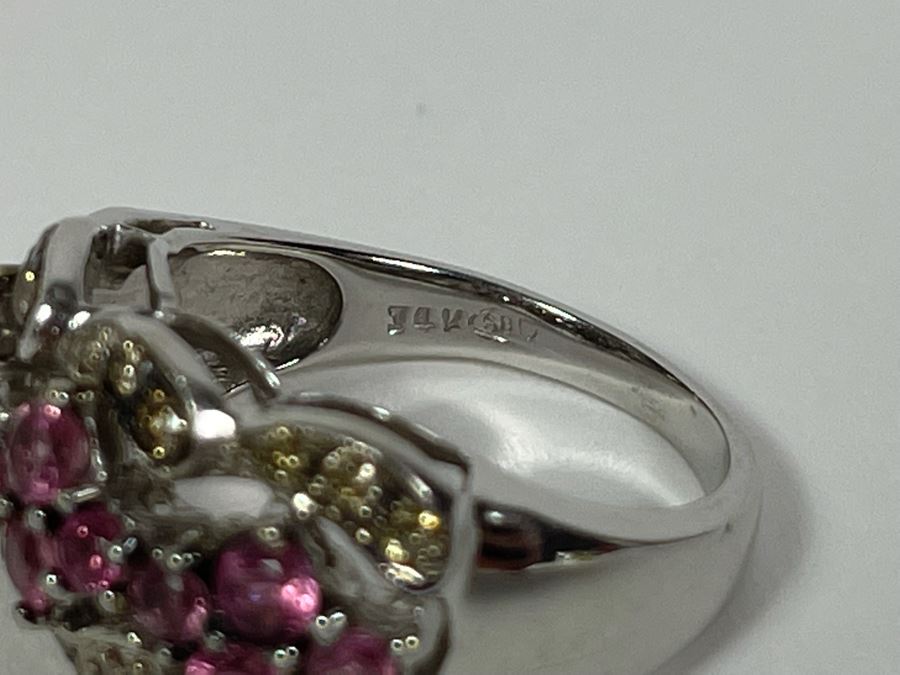 14K Gold Tourmaline Diamond Ring Size 7.5 7.2g Fair Market Value $450 / Retail $1,350 [Photo 12]