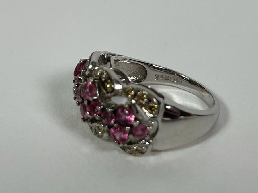 14K Gold Tourmaline Diamond Ring Size 7.5 7.2g Fair Market Value $450 / Retail $1,350 [Photo 11]