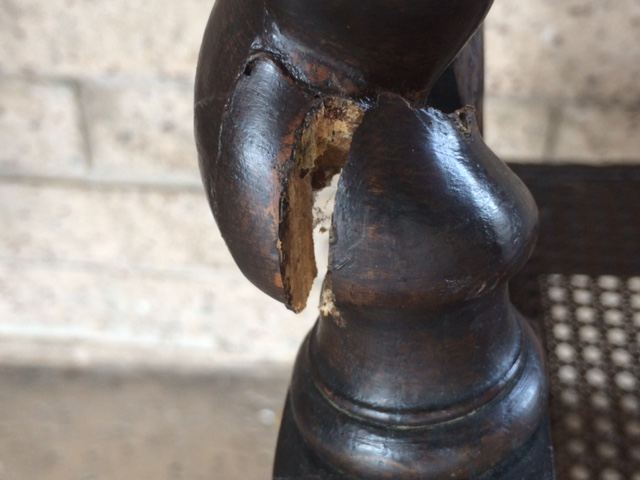 Pair of English Carved Cane Back Chairs [Photo 12]