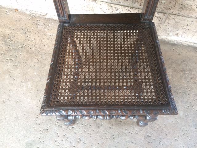 Pair of English Carved Cane Back Chairs [Photo 14]