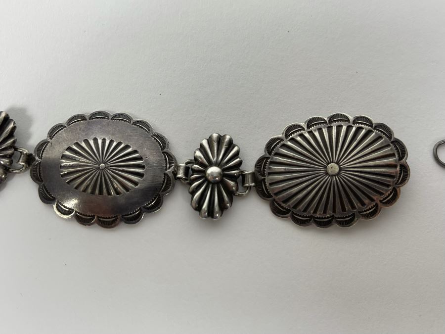 Vintage Sterling Silver Hat Band 80.4g [Photo 5]