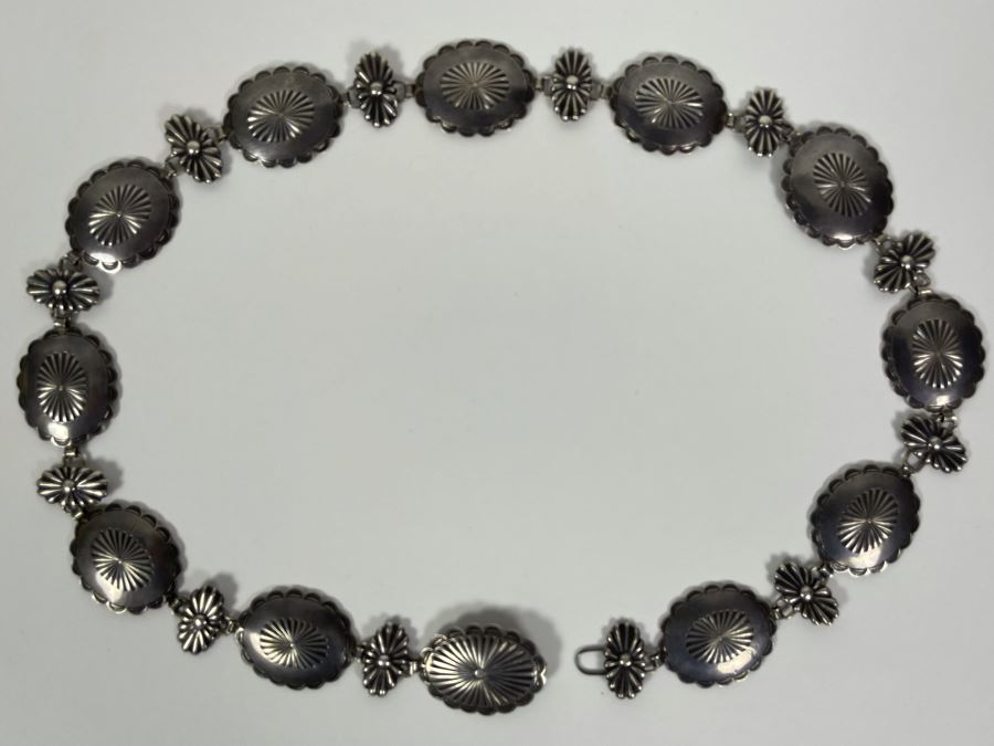 Vintage Sterling Silver Hat Band 80.4g [Photo 2]