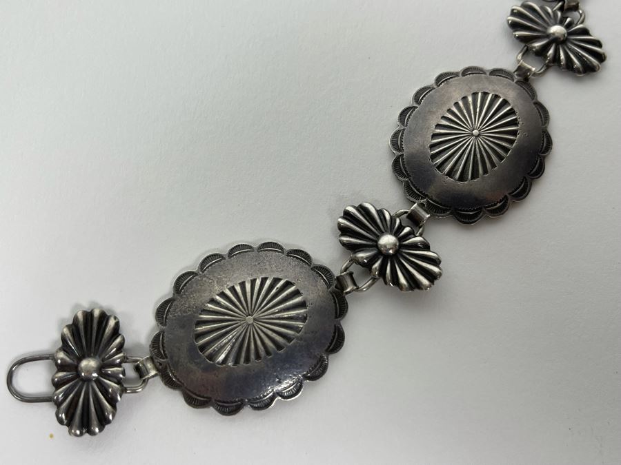 Vintage Sterling Silver Hat Band 80.4g [Photo 6]