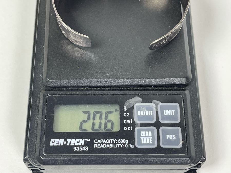 Sterling Silver Native American Bracelet 2.25W 20.6g [Photo 9]