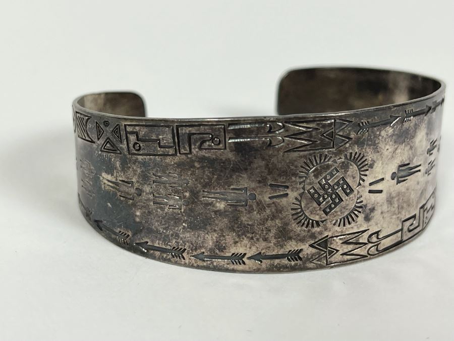 Sterling Silver Native American Bracelet 2.25W 20.6g [Photo 4]