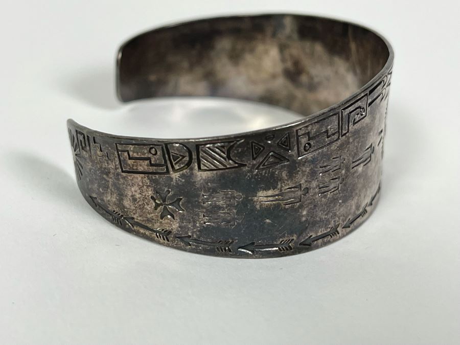 Sterling Silver Native American Bracelet 2.25W 20.6g [Photo 5]