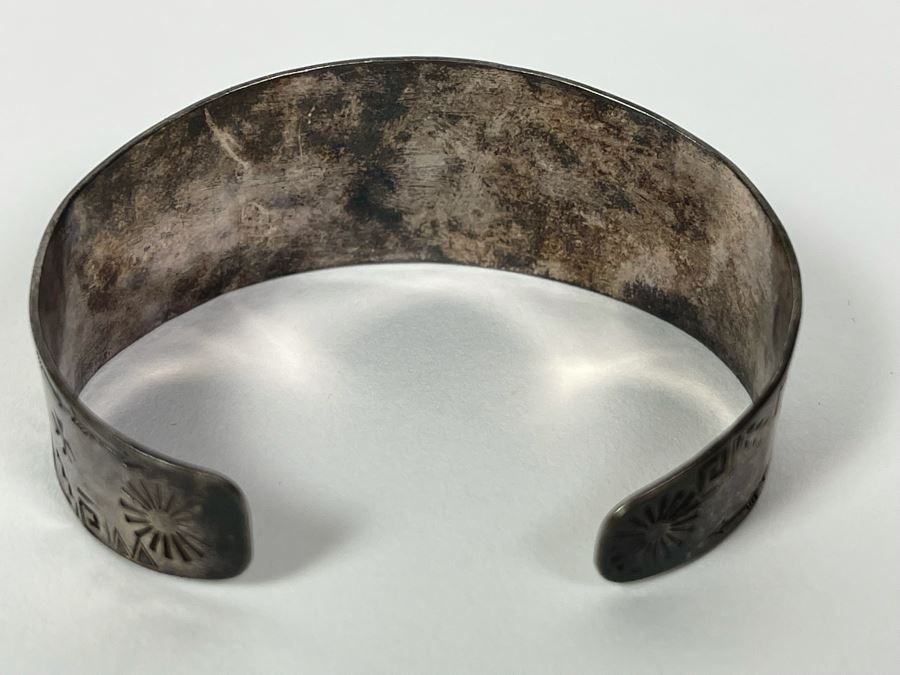 Sterling Silver Native American Bracelet 2.25W 20.6g [Photo 8]