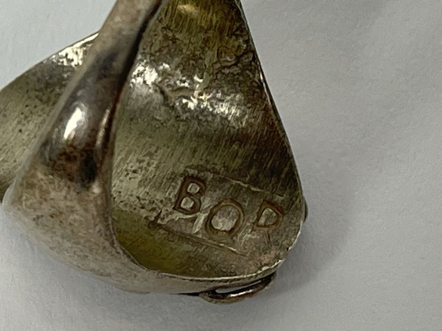 Sterling Silver Turqoise Ring Signed BOR Size 10.5 14.5g [Photo 9]