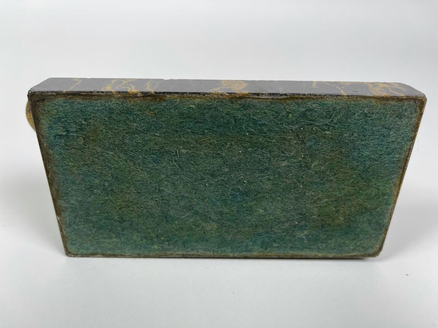 Vintage Art Deco Gilt Panther On Marble Base 5.5W X 2.75D X 2.5H [Photo 8]