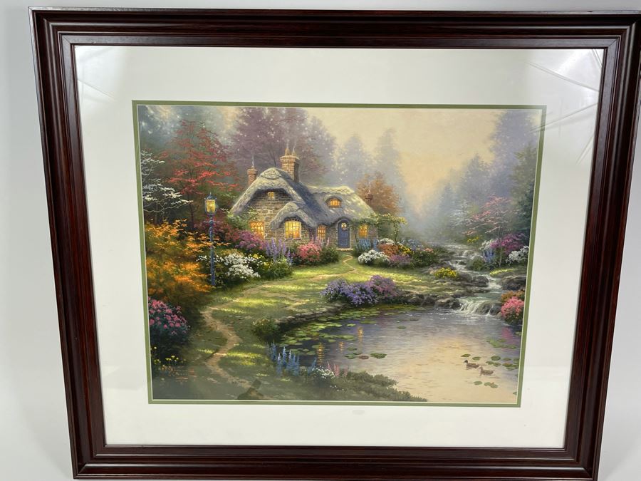 Hand Signed Limited Edition Thomas Kinkade Lithograph Framed 16 X 20