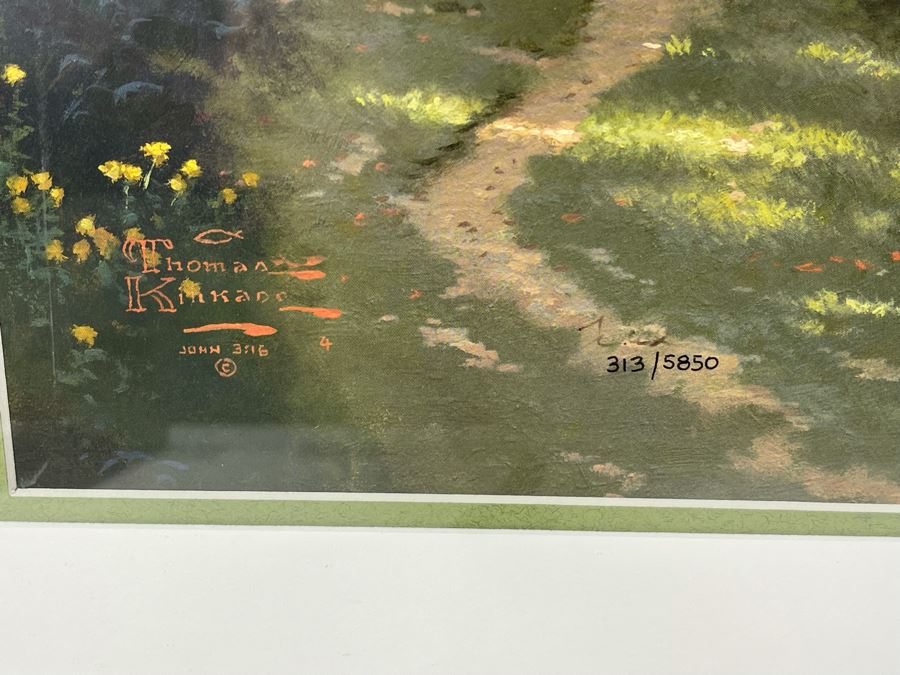 Hand Signed Limited Edition Thomas Kinkade Lithograph Framed 16 X 20 [Photo 3]