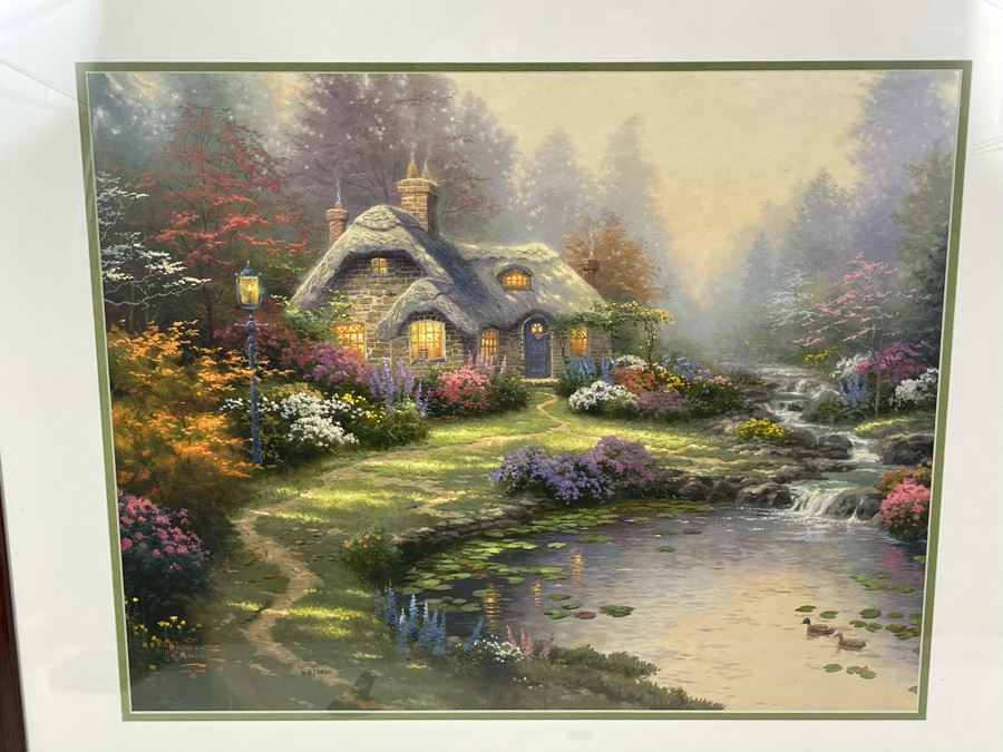 Hand Signed Limited Edition Thomas Kinkade Lithograph Framed 16 X 20 [Photo 2]
