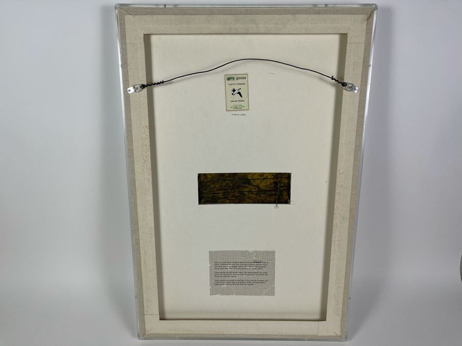 Vintage African Ndebele Ceremonial Wedding Beaded Five Finger Apron Beadwork In Shadow Box Frame 19 X 29 [Photo 7]