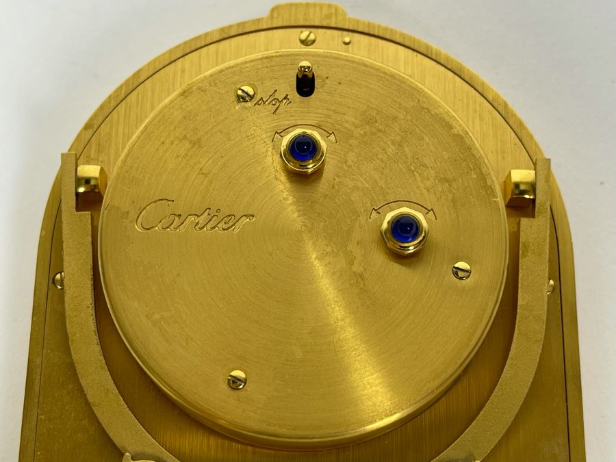 Cartier Alarm Clock Tortue 7 Jewels 6602 Working 3 X 3.5 [Photo 10]