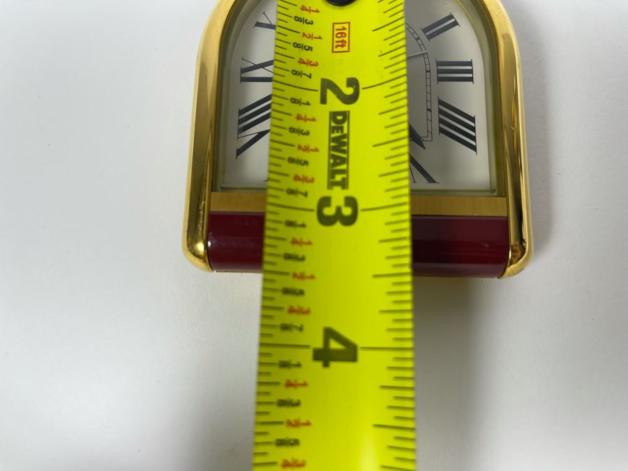 Cartier Alarm Clock Tortue 7 Jewels 6602 Working 3 X 3.5 [Photo 12]