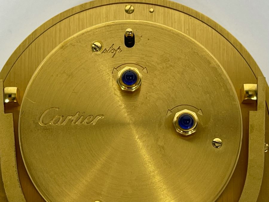 Cartier Alarm Clock Tortue 7 Jewels 6602 Working 3 X 3.5 [Photo 7]