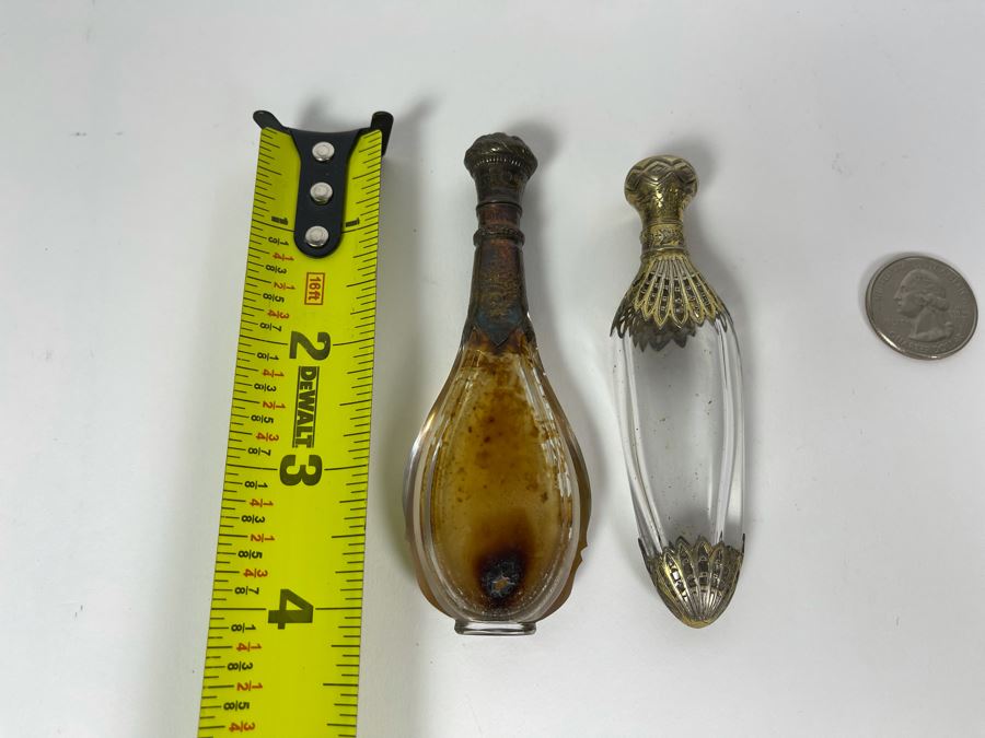 Pair Of Vintage Perfume Bottles Apx 4L [Photo 8]