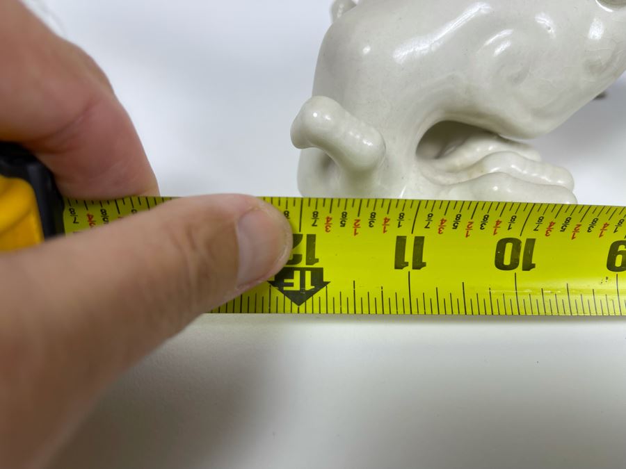 Blanc De Chine Porcelain Asian Dragon Slight Chip In Tail 12W X 5.5D X 8.5H [Photo 16]