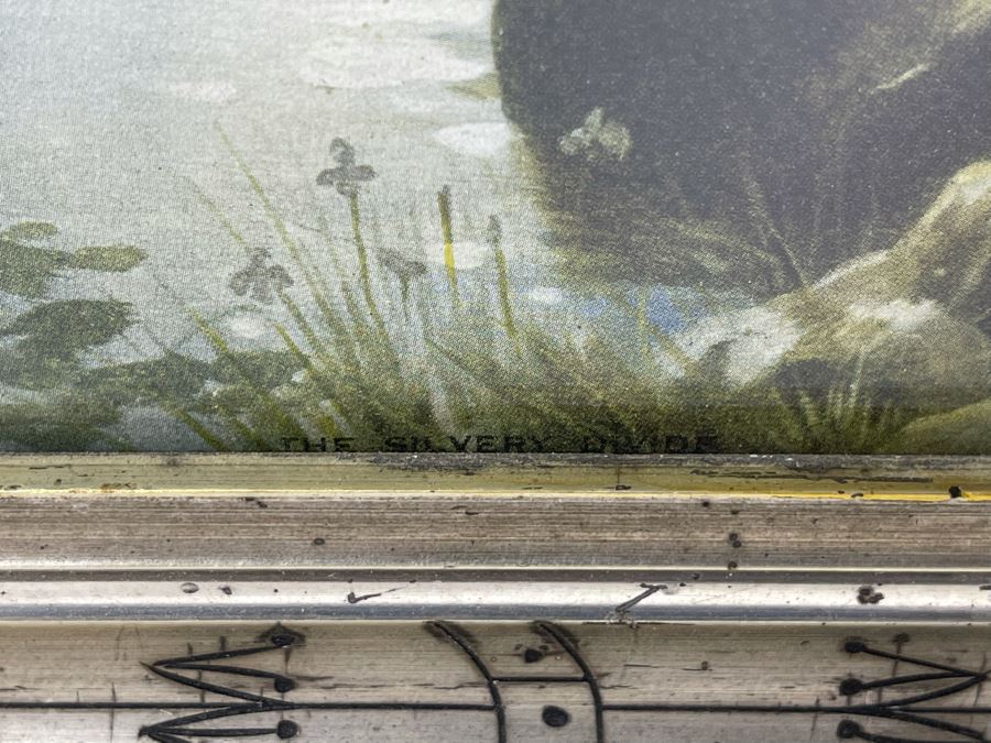 Vintage Wooden Picture Frame With Vintage Print 8 X 10 [Photo 7]