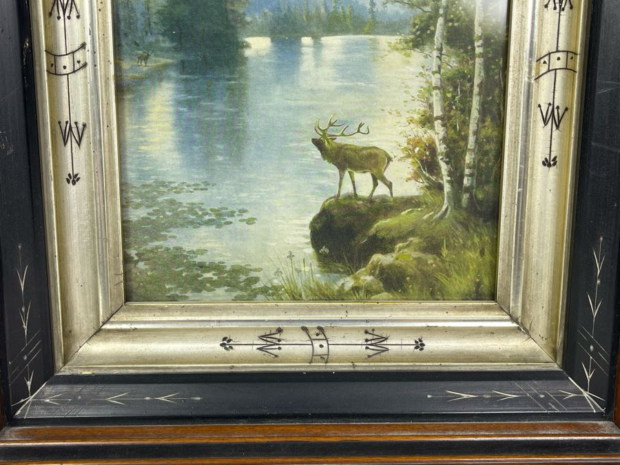 Vintage Wooden Picture Frame With Vintage Print 8 X 10 [Photo 5]