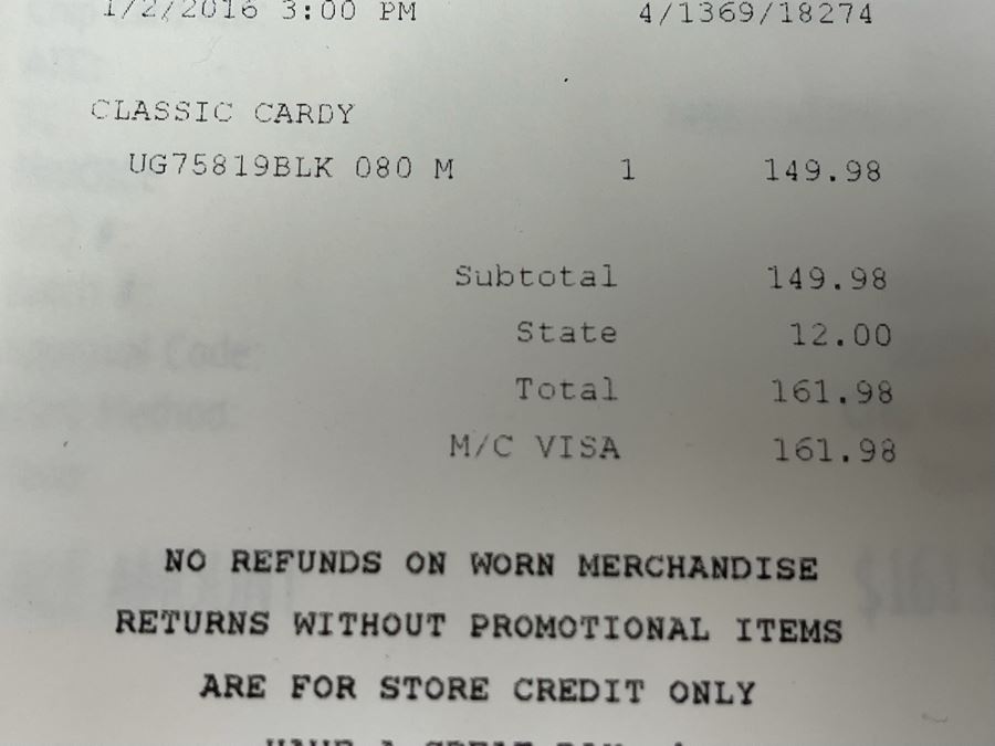 Pair Of New UGG Black Boots Classic Cardy Size 8 Retails $150 [Photo 4]