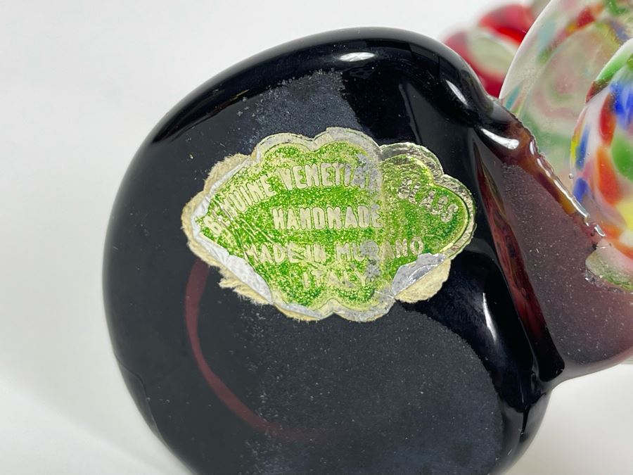 Vintage Handmade Venetian Glass Made In Murano Italy Clown 9H [Photo 6]